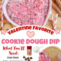 Valentine Cookie Dough Dip