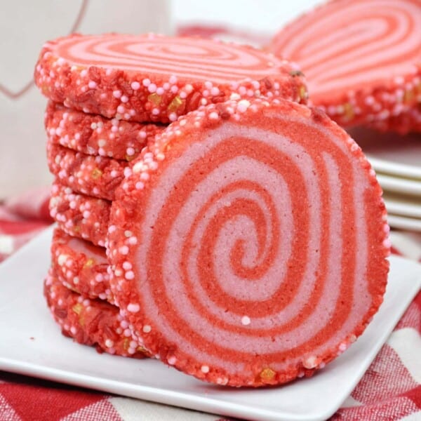 Valentine Pinwheel Cookies