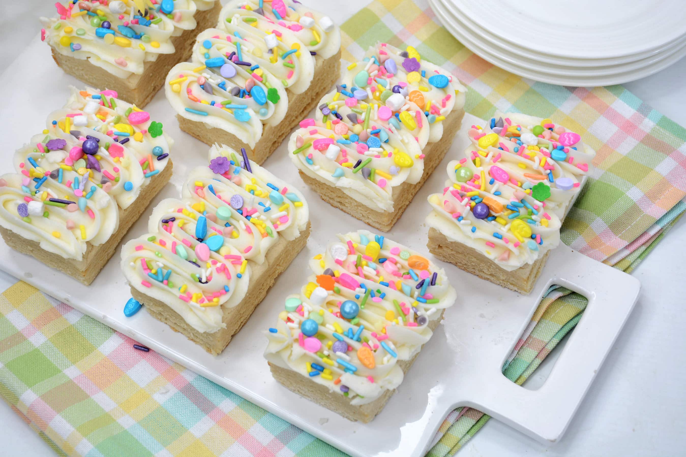 Frosted Easter Blondies | Kitchen Fun With My 3 Sons