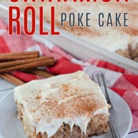 Cinnamon Roll Poke Cake pin
