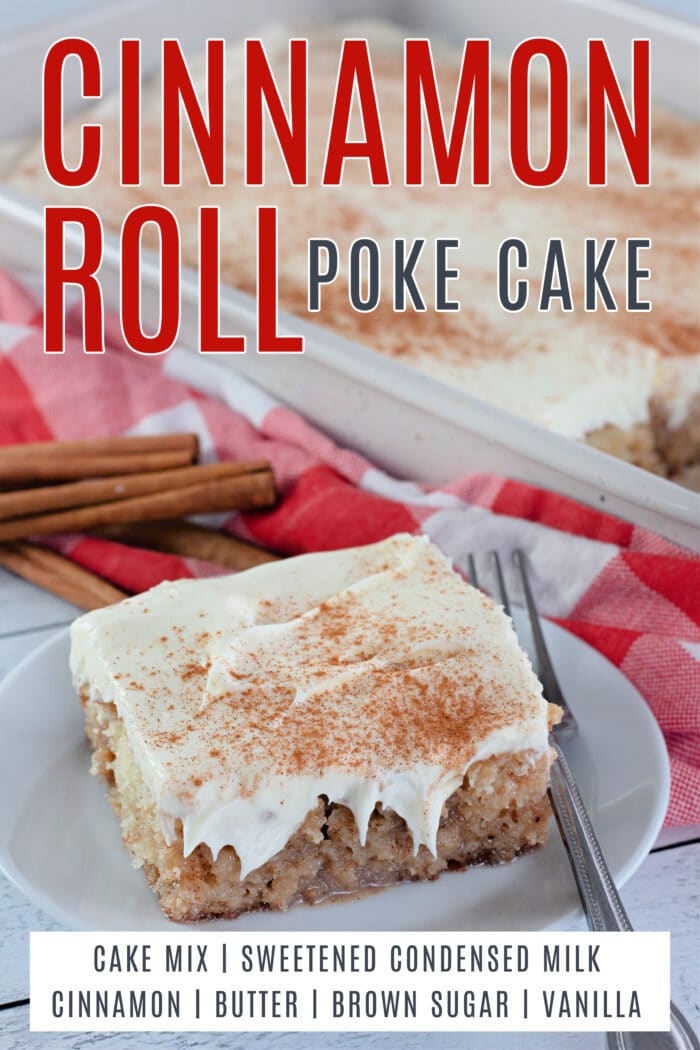 Cinnamon Roll Poke Cake on Pinterest.