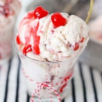 No-Churn Cherry Ice Cream Feature