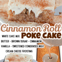 Cinnamon Roll Poke Cake Recipe