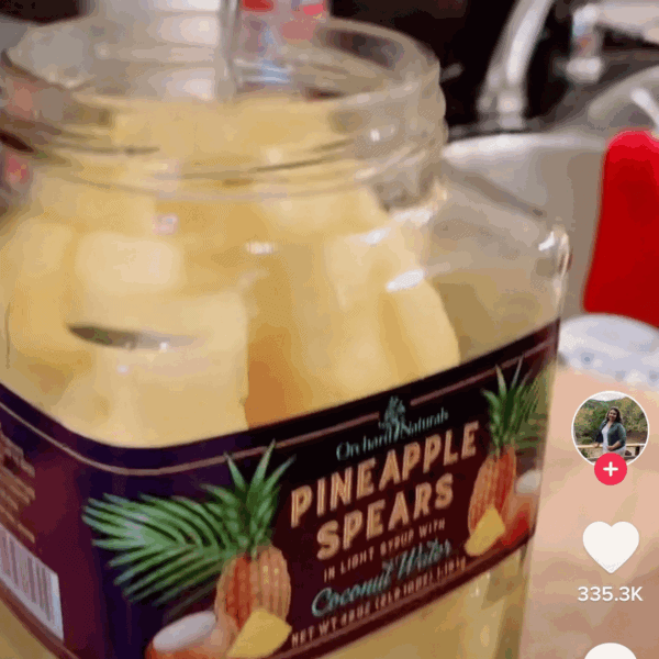 Rum Soaked Pineapple