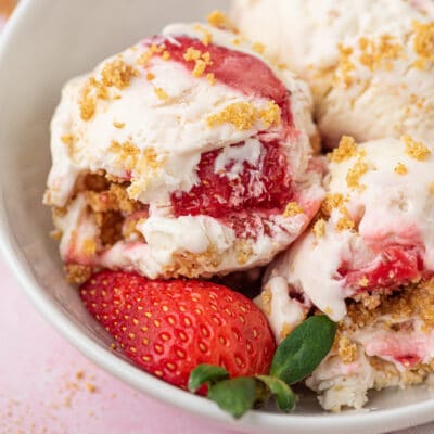 Strawberry Cheesecake Ice Cream Feature