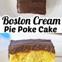 Boston Cream Poke Cake Pinterest
