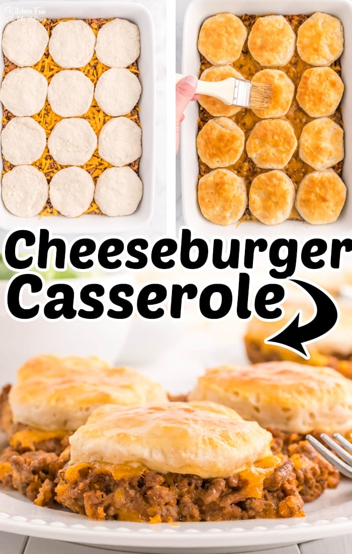 This Cheeseburger Casserole is meaty, cheesy, and super filling. Make this easy to make a recipe for dinner for the family. 