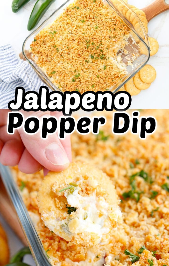 This Creamy Jalapeno Popper Dip is simple-to-make recipe is smooth and delicious with a little bit of a kick and crispy bacon.