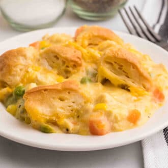 Chicken Pot Pie with Biscuits Feature