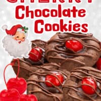 Chocolate Cherry Cookies pin