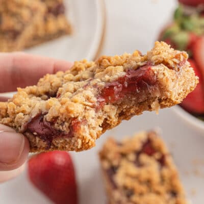 Strawberry Oatmeal Bars Feature
