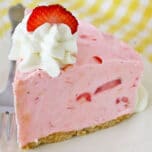 No-Bake Strawberry Pie Cheesecake Feature