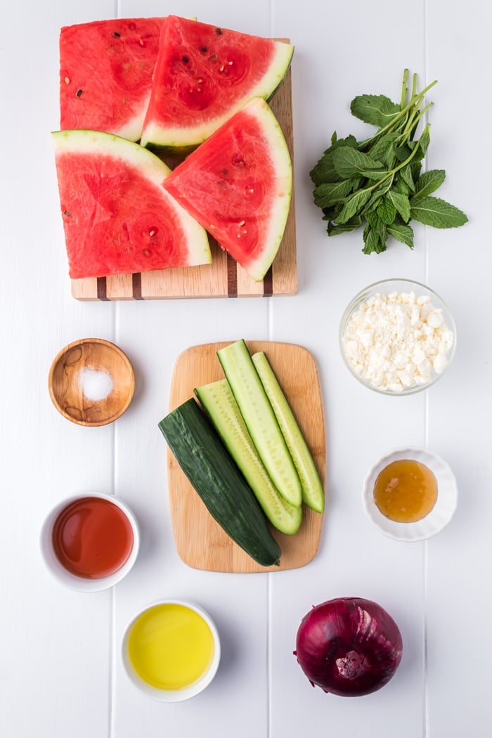 Watermelon Salad Ingredients