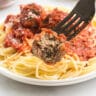 Meatball Bite with Fork