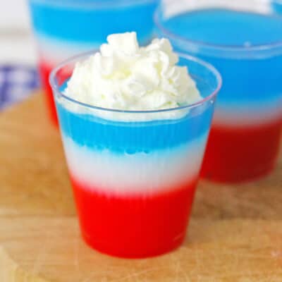 Red White and Blue Jello Shots feature