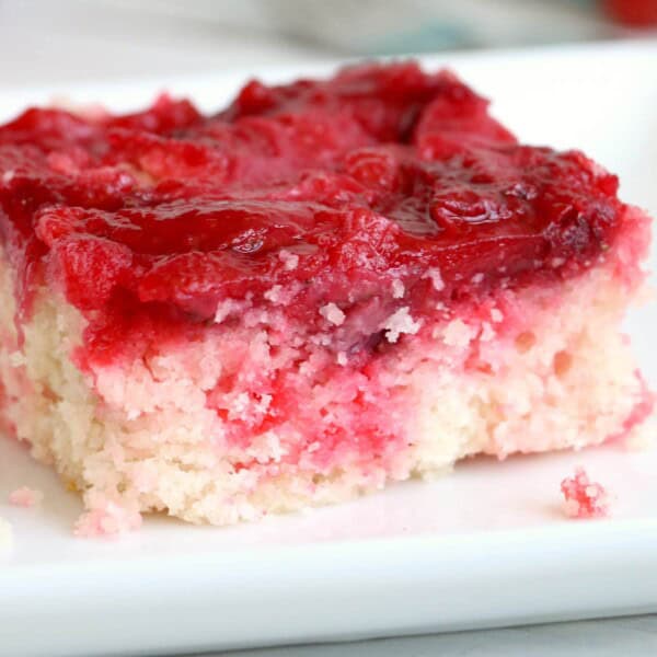 Upside Down Strawberry Cake feature