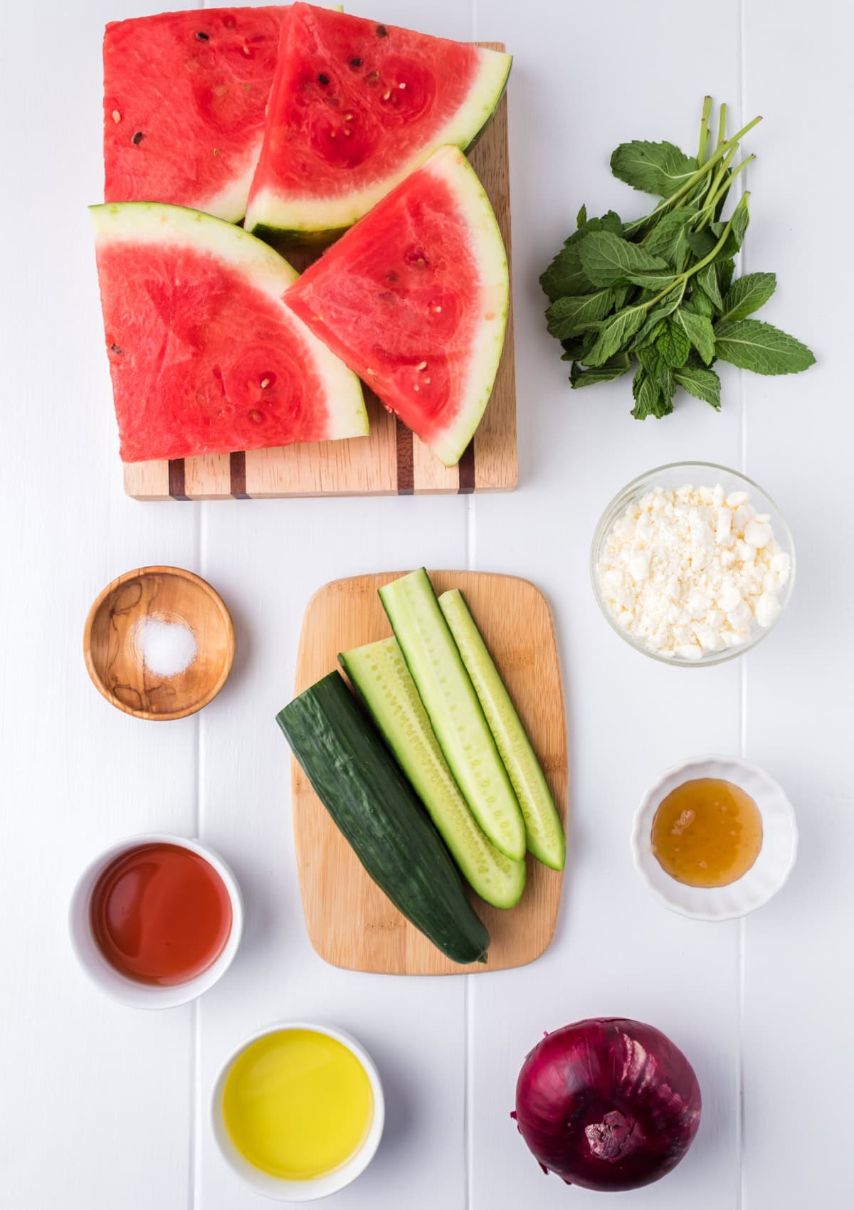 Watermelon Salad ingredients