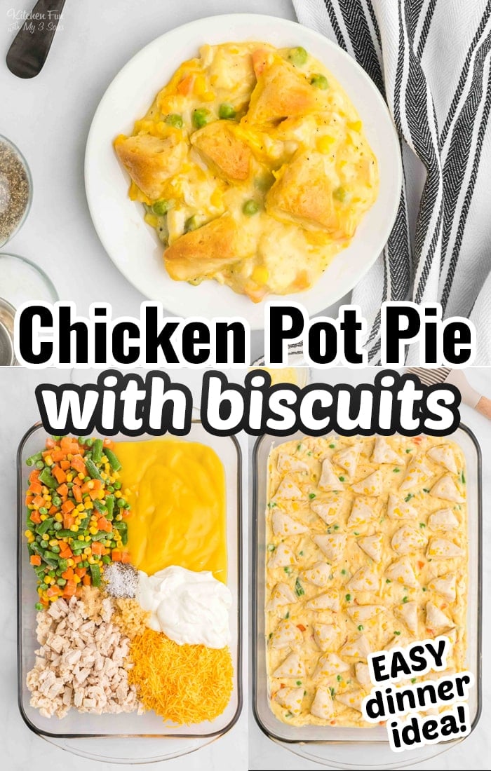 With just a handful of ingredients and a few minutes of prep, this Chicken Pot Pie with Biscuits is always a family favorite. Perfect for busy weeknights, it's ready in just 30 minutes!
