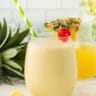 Pineapple Smoothie in a glass.