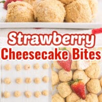 Strawberry Cheesecake Bites Pin