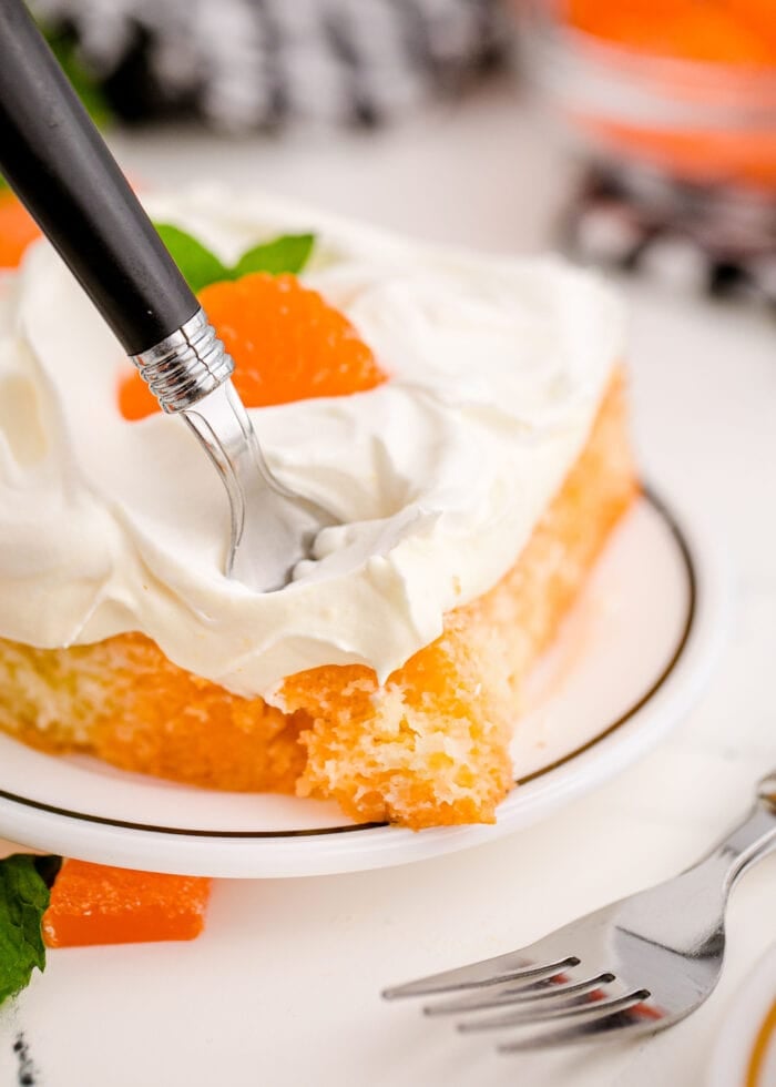 Creamsicle Orange Poke Cake.