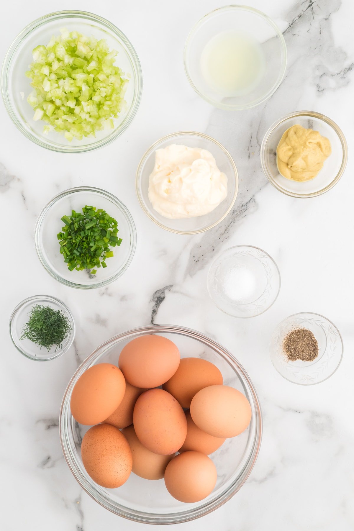 Egg salad ingredients