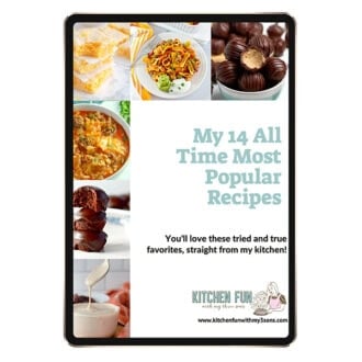 eBook showing recipes and cover for all time favorites ebook