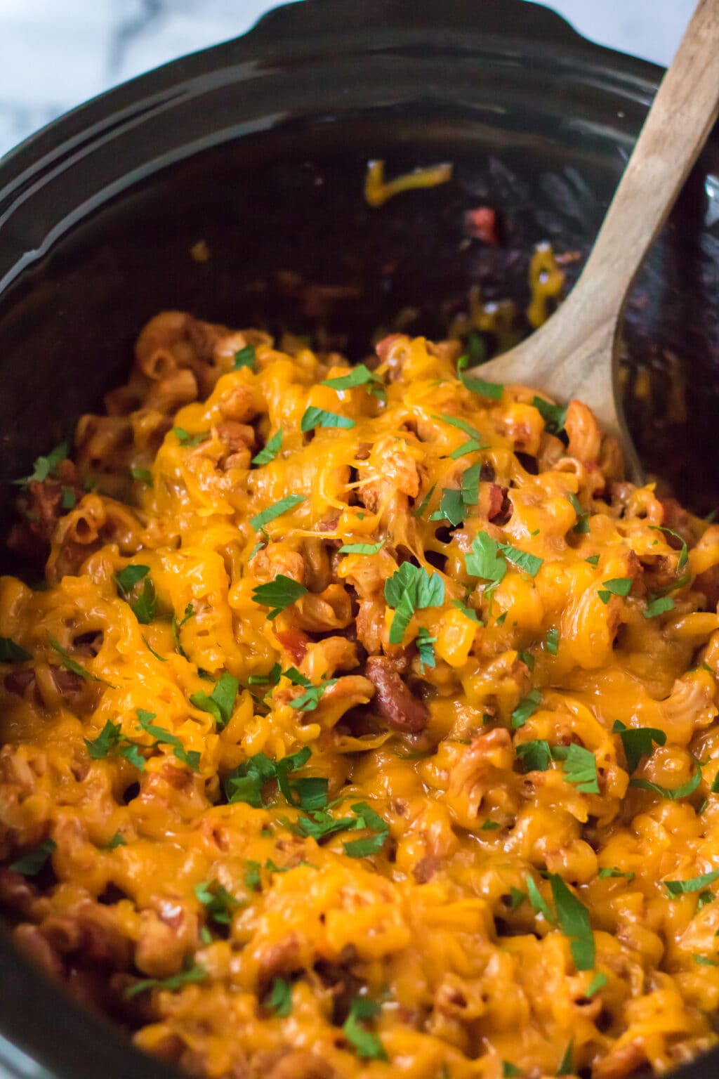 Slow Cooker Chili Mac Kitchen Fun With My 3 Sons