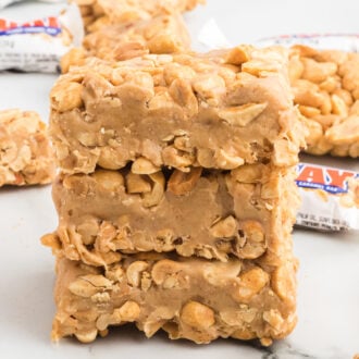 Homemade Payday Candy Bars feature