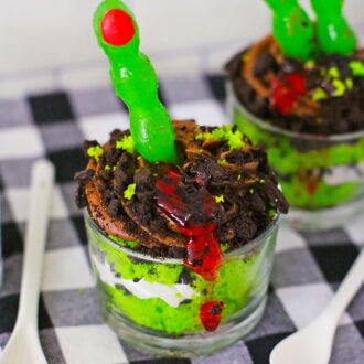 zombie cake cups