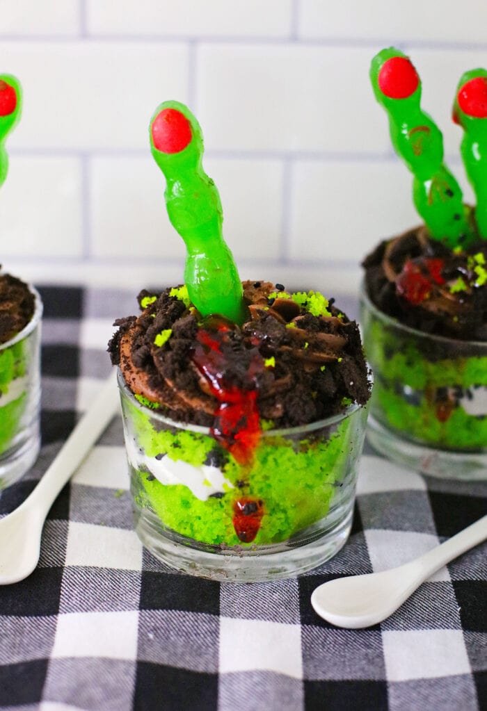 zombie cake cups