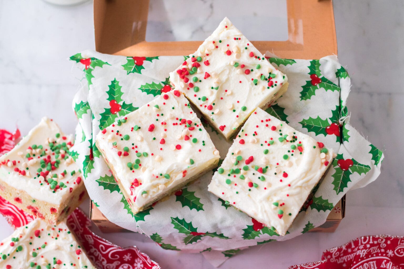 Christmas Sugar Cookie Bars - Kitchen Fun With My 3 Sons