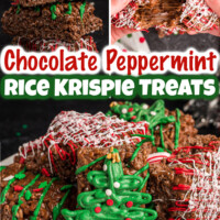 Chocolate Peppermint Rice Krispie Treats Pin