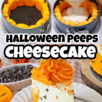 Halloween Peeps Cheesecake (No-Bake)