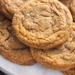 Pumpkin spice cookies on a plate