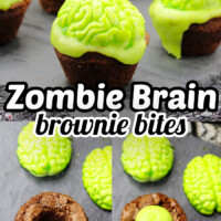 Zombie Brain Brownies