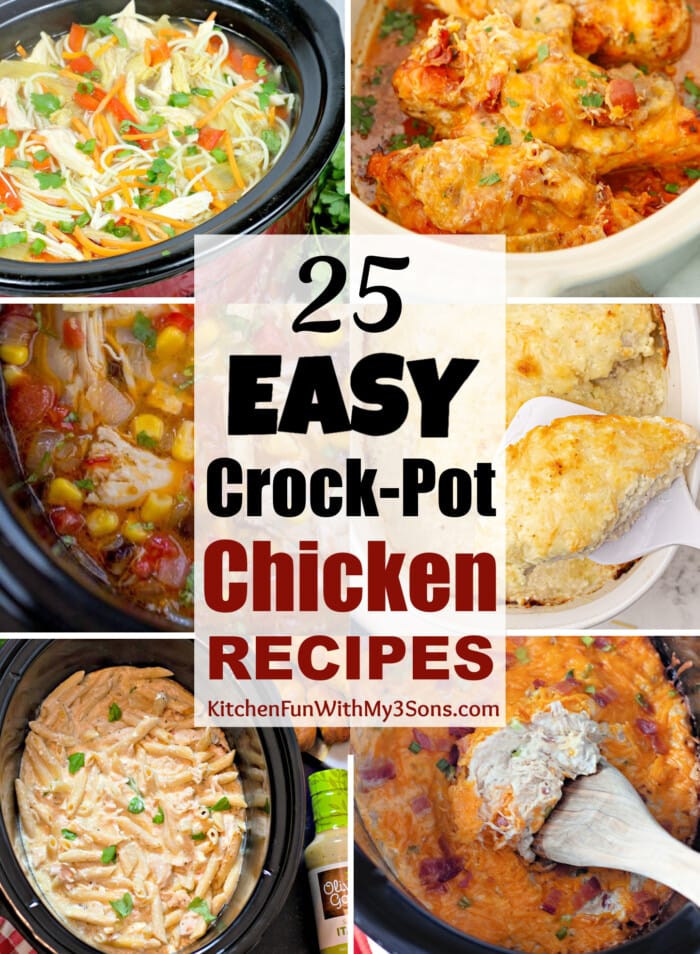 Easy Crock Pot Chicken Recipes pin