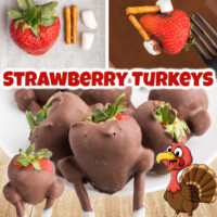 Chocolate Covered Strawberry Turkeys Pin