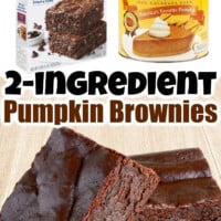 2 ingredient Pumpkin Brownies Pin