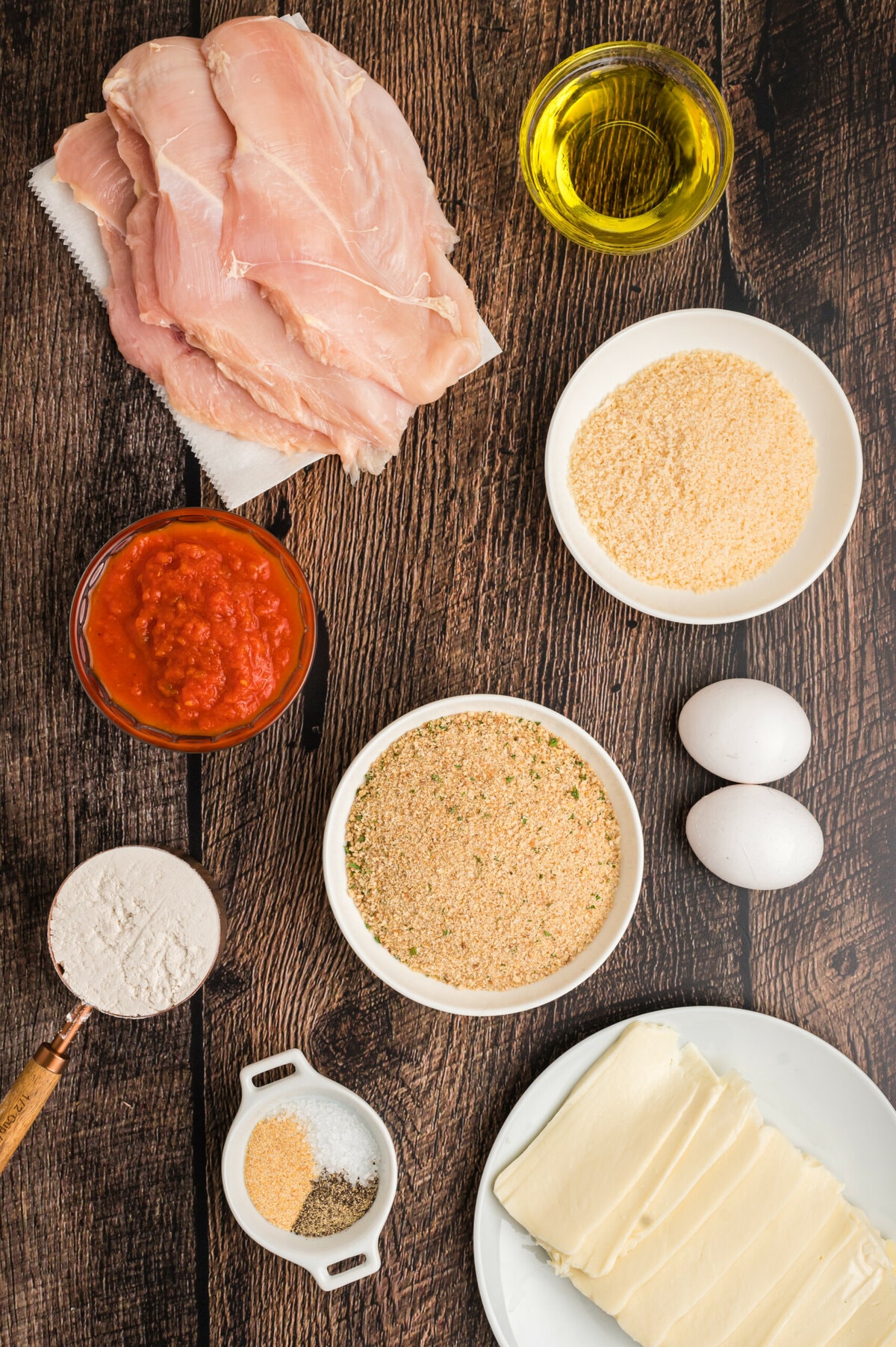 Chicken parmesan ingredients