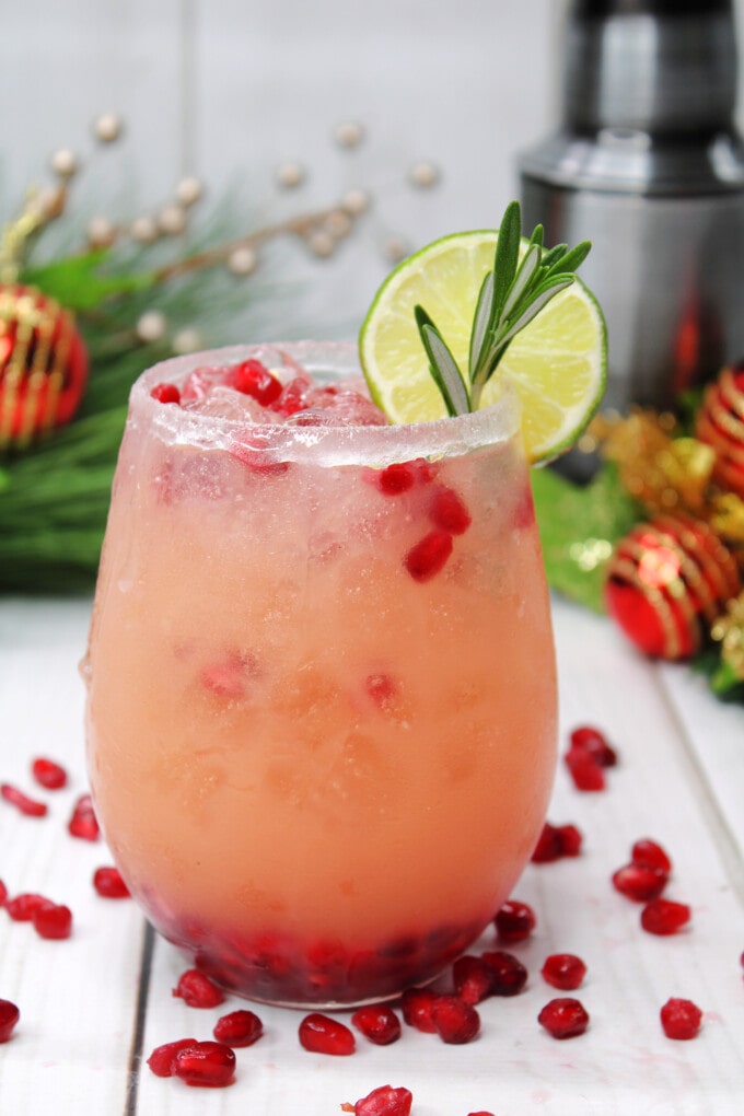 Holiday Paloma cocktail