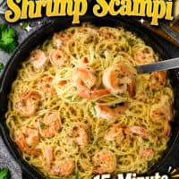 Easy Shrimp Scampi Pasta Recipe pin