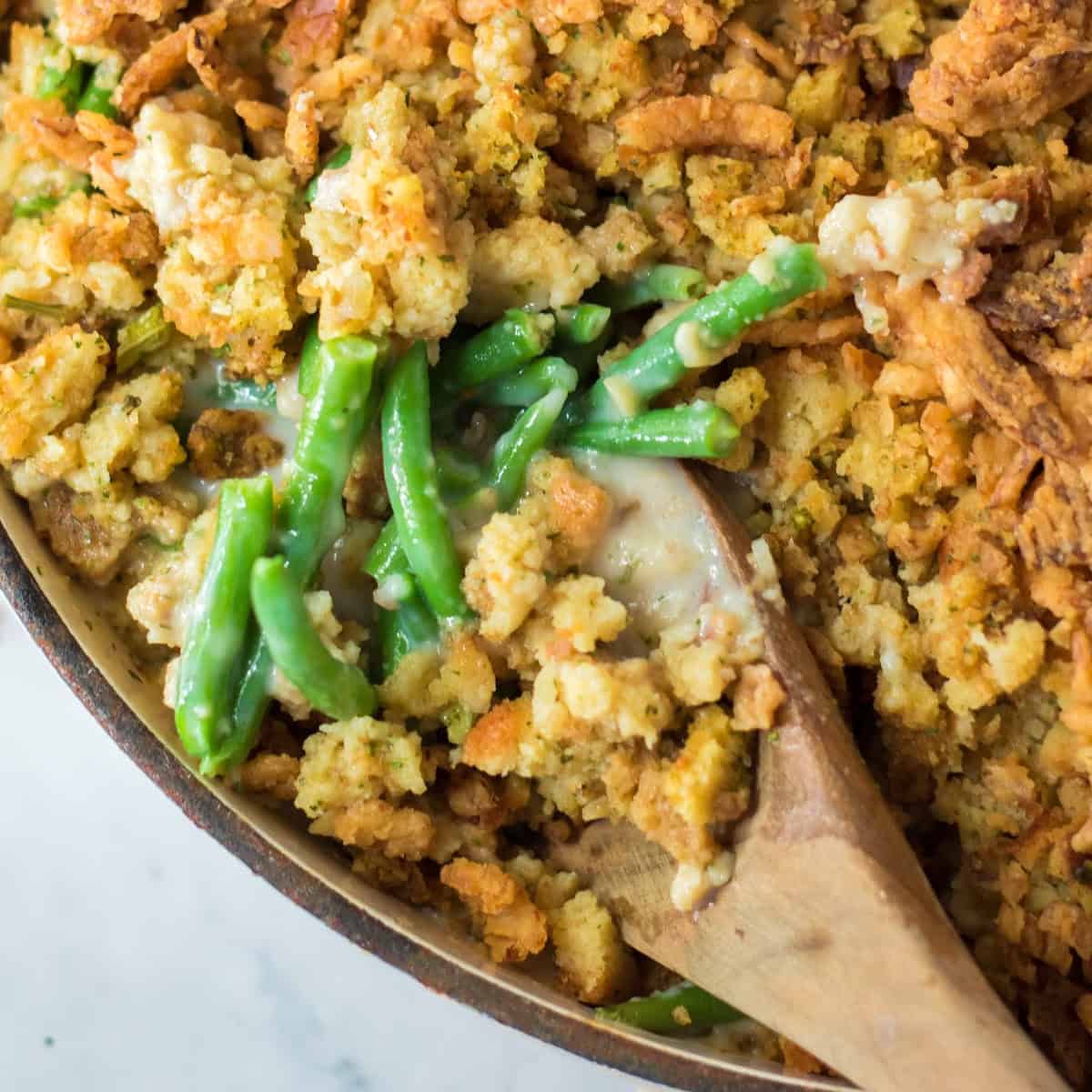 Green Bean Stuffing Casserole