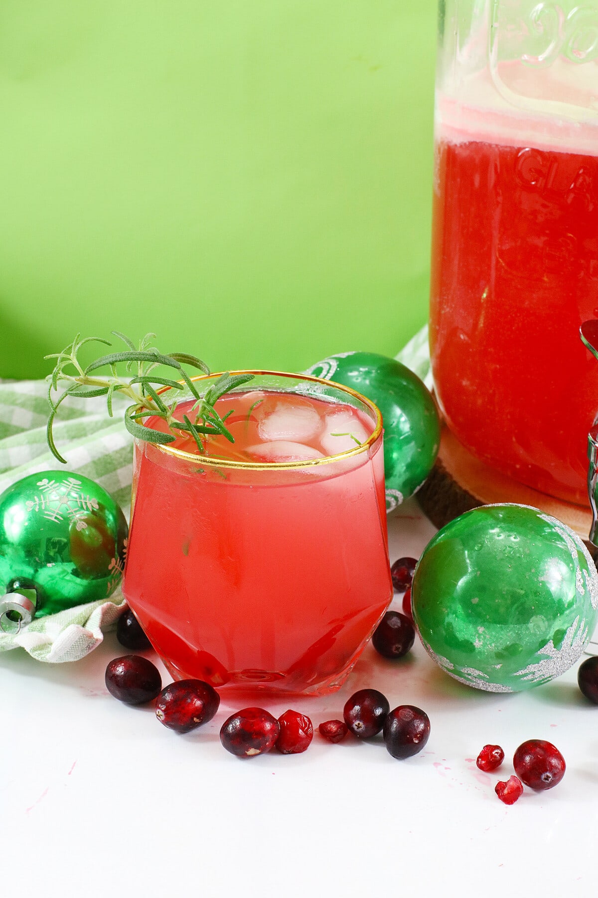 Christmas Punch in a glass.