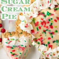 Christmas Sugar Cream Pie