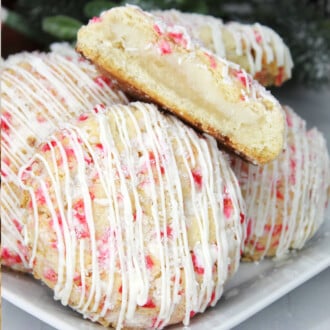Peppermint Cheesecake Cookies Feature