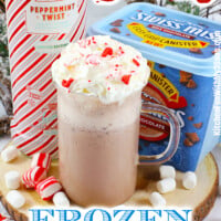 Peppermint Frozen Hot Chocolate