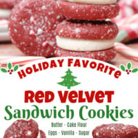 Red Velvet Sandwich Cookies pin