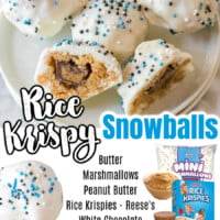 Rice Krispie Snowballs pin