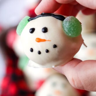 Snowman Brownie Bombs Feature